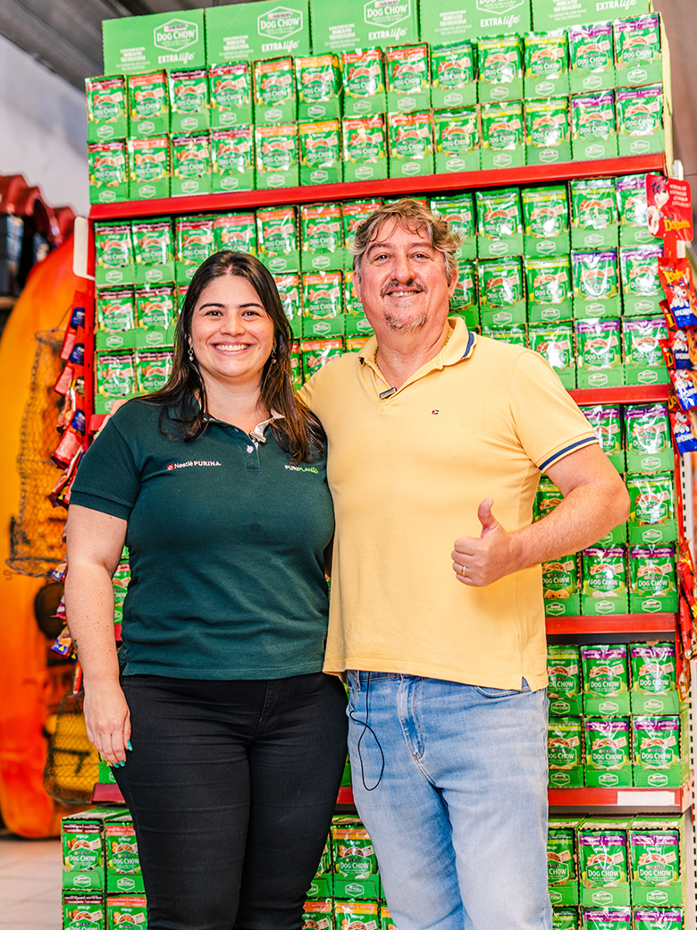 Ação de PDV Andorinhas Petshop